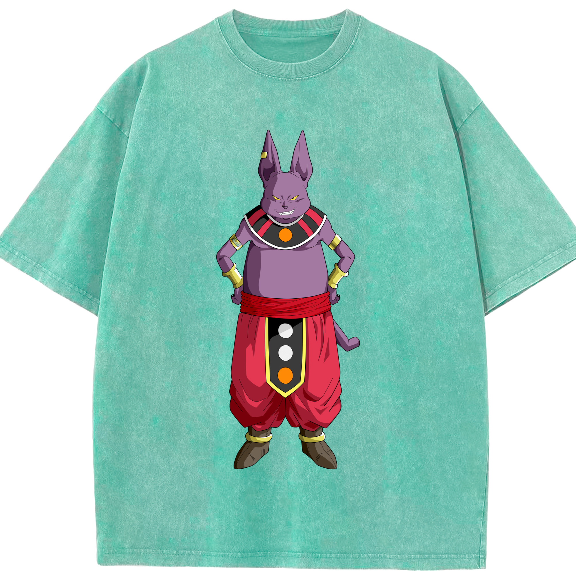 （画像用） ドラゴンボール シャンパ DRAGON BALL Champa 綿100% ヴィンテージ風 半袖Tシャツ（フロントプリント）